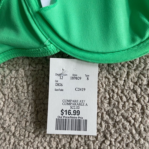 🔸 Unbranded 🔸 neon green bikini top - Picture 3 of 5